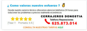 Cerrajeros Donostia Precios